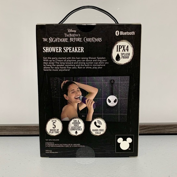Disney Tim Burton’s The Nightmare Before Christmas Shower Speaker-New in Box - Picture 3 of 10
